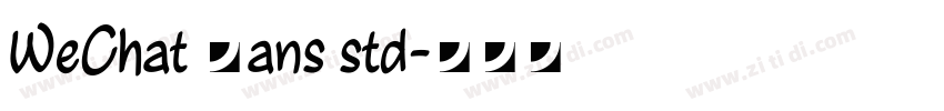 WeChat Sans std字体转换